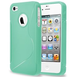 Iphone 4 Case Iphone 4S Case Townshop Mint Soft Tpu Skin S Line Design Cover For Apple Iphone 4 Iphone 4S