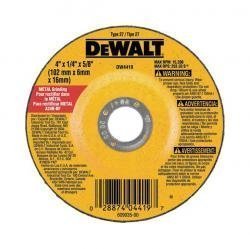 DEWALT DW4514B5 4-1/2-Inch by1/4-Inch by 7/8-Inch Metal Grinding Wheel 10 Pack 