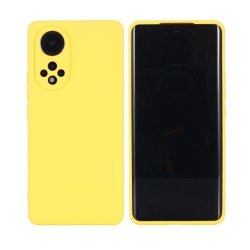 Liquid Silicone Cover For Huawei Nova 9 With Camera Cut-out Case - Yellow