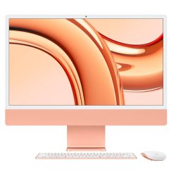 Build 2023 Apple IMac 24-INCH M3 8-CORE Cpu 10-CORE Gpu 4.5K Retina 24GB Unified RAM 2TB - New 1 Year Apple Warranty - Orange