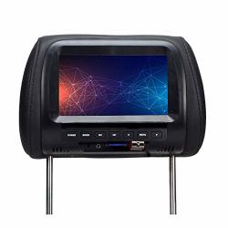 RWU0 Headrest Monitor 7INCH Car Widescreen Headrest Lcd Monitor DVD Video Player Remote Control Car Headrest Video Players Supporting Multiple Playback