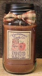 Thompson's Candles Mason Jar Candle-mulled Cider