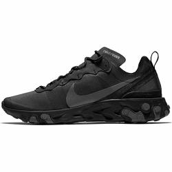 Nike Mens React Element 55 Running Shoes 8 Black dark Grey