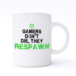 JuiceBubble Gamers Don't Die White Mug