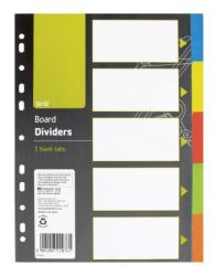 5 Divider Index Board