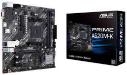Asus Prime A520M-K Amd A520 Ryzen AM4 Micro Atx Motherboard With M.2 Support 1 Gb Ethernet Hdmi d-sub Sata 6 Gbps USB 3.2 Gen 1 Type-a