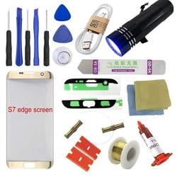 For Samsung Galaxy S7 Edge Screen Replacement Sunmall Front Outer Lens Glass Screen Replacement Repair Kit Lcd Glass Repair Kit Galaxy S7