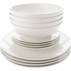 Maxwell & Williams White Basics 12 Piece Coupe Dinner Set