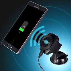 Wireless Sojitek Qi Standard Samsung Galaxy S8 S8 Plus + S7 S7 Edge S6 S6 Edge Lg G6 Cellphone Windshield Car Mount Holder charger For