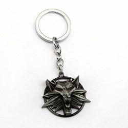 Value-smart-toys - Wolf Head Keychain The Witcher 3 Wild Hunt Medallion Key Ring 2 Colors Key Holder For Men The Wild Hunt Game Key Chains Favorite Gifts