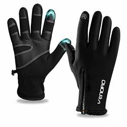 Mens Winter Gloves Tsuinz Cycling Gloves Touchscreen Warm Gloves Thermal Liner Running Gloves For Cycling Riding Running Skiing And Winter Outdoor Men Women XL
