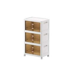 3 Pack Stackable Storage Cabinet