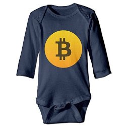Bitcoin Bodysuits Infant Boys Girls Onesies Long Sleeve Bodysuit For Baby