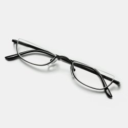 Kiminana Female lensless Metal Glasses Lower Half Frame Flat Mirror Water Drop Decorative Pendant Glasses Frame