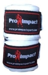 Pro Impact Boxing mma Handwraps 180 Mexican Style Elastic 1 Pair White White