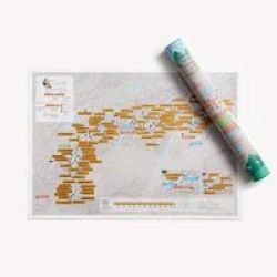 Alpine Cycling Collect And Scratch Print Sheet Map Rolled
