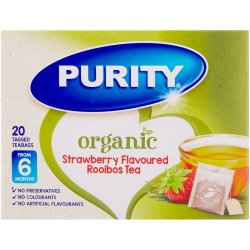 Purity Organic Strawberry Flavoured Rooibos Tea 6-36M 30G