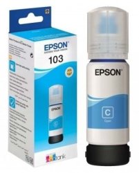 Original Epson 103 Ecotank Ink Bottle - Cyan