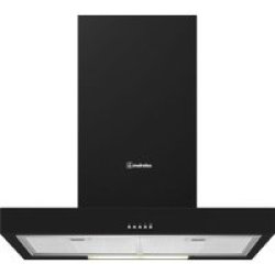 Miereles 580M3 H Wall Mounted Cooker Hood With Push Buttons And LED Lights 900MM Black