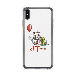 Kitten It Horror Movie Pennywise Halloween Clear Shockproof For Iphone XS Max
