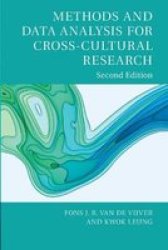 Methods And Data Analysis For Cross-cultural Research Paperback 2 Revised Edition