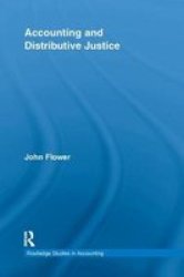 Accounting And Distributive Justice paperback