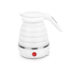 Foldable Portable Collapsible Travel Electric Kettle-white
