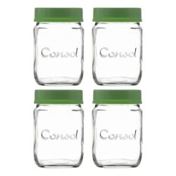 Consol Jar With Green Lid 250ML - 4PACK