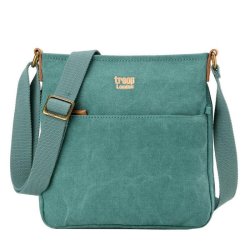 Troop London Small Canvas Shoulder Bag - Turquoise
