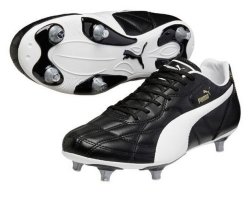 Puma Men's Classico SG Soccer Boots in Black & White