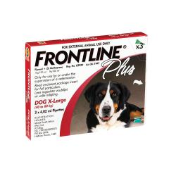 Frontline Plus XL Dogs - 40KG-60KG 3 X 4 02ML