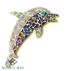 Mosaic Project- Dolphin Small . Diy Kit