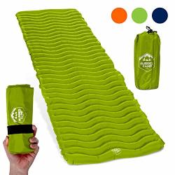 Rugged Camp Self Inflating Sleeping Pad - Sleep Comfortably In The Outdoors - Camping Gear And Accessories For Hiking Backpacking Travel - Lightweight And