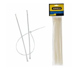 Zenith White Cable Ties - 4.8MM X 300MM Pack Of 50