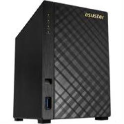 Asustor AS1002T Nas 2 X Bay Enclosure-tower Case Form Factor Marvell ARMADA-385 Dual Core 1.6GHZ Processor 512MB DDR3 Memory Not Expandable 16MB Flash Memory