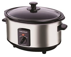 Deals on Morphy Richards 48715A Oval Slow Cooker 6.5L - Silver, Compare  Prices & Shop Online