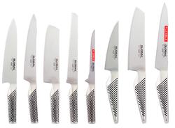 Global 8 Piece Knife Set With Knife Block