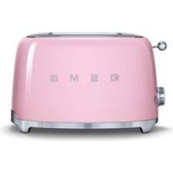 Smeg - 2 Slice Toaster - Pastel Pink