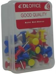 Multicolour 24MM Pushpins Thumb Tacks Plastic Tub Of 40 Pieces- For Attaching Notes Art And Menus To Display Or Notice Boards 5 X