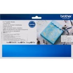Brother Scanncut Foil Transfer Sheets - Blue 100 X 200MM 4 Sheets - Use With Foil Transfer Starter Kit