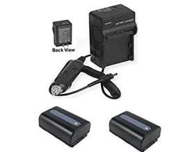 2X Batteries + Charger For Sony HDR-CX250 Sony HDR-CX250E Sony HDR-CX250B Sony HDR-CX260 Sony CX260V