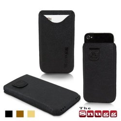 Iphone 4 And 4S Case Snugg Apple Iphone 4 And 4S Black Leather Pouch Case Card Slot Apple Iphone 4 And 4S Pouch Case Cover Executive Design