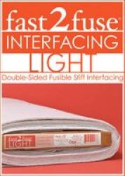 FAST2FUSE Light Bolt 20 X 10 Yards - Double-sided Fusible Stiff Interfacing Hardcover