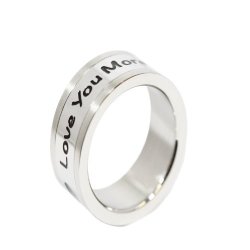 Love You More Ring - Stainless Steel Ring - Love Ring - Commitment Jewelry