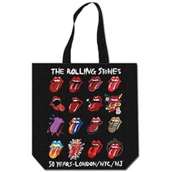 The Rolling Stones Tongue Evolution Cotton Tote Bag.