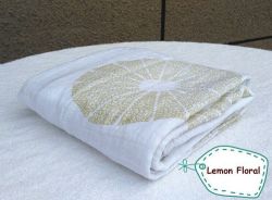 Aden Anais Muslin Baby Blankets bedding - Infant Cotton Swaddle Towel - Lemon Flower