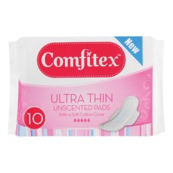 Comfitex Cotton Soft Ultra Pads 10'S Unscented