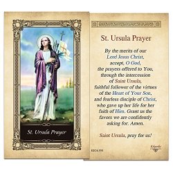 St. Ursula Prayer Laminated Holy Card - Pack Of 10