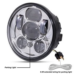 Liteway 5-3 4 5.75 New Daymaker Projector Round Cree LED Headlight Headlamp Drl For Harley Davidson Motorcycles 2 Years Warranty