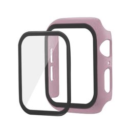 Apple Watch Bumper Case With Tempered Glass Screen Protector Baby Pink 38MM
